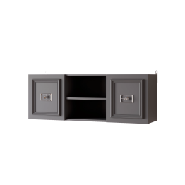 Шкаф Валенсия навесной 110х35х40 см серебро