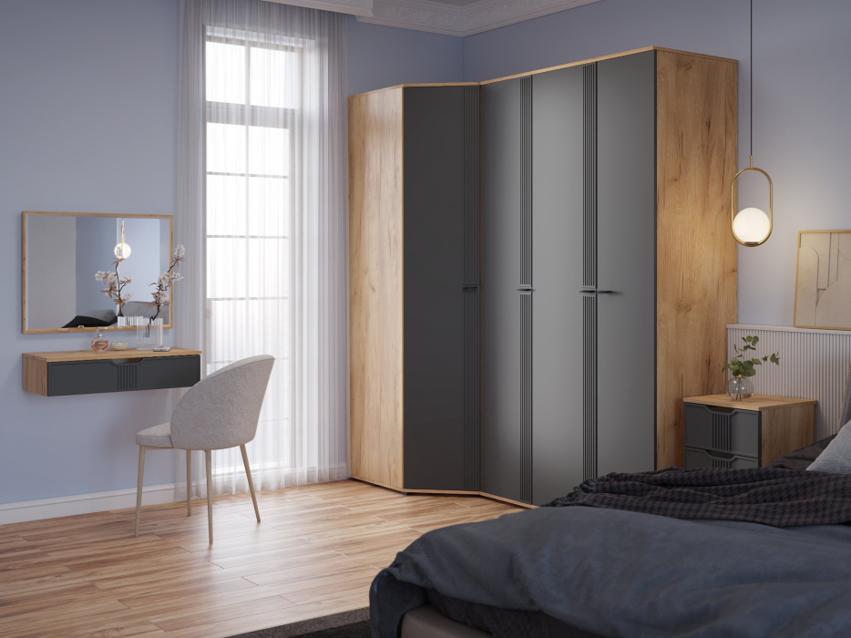 Шкафы двухстворчатые, Шкаф для одежды Эмилия ЭЛ-16К глухой