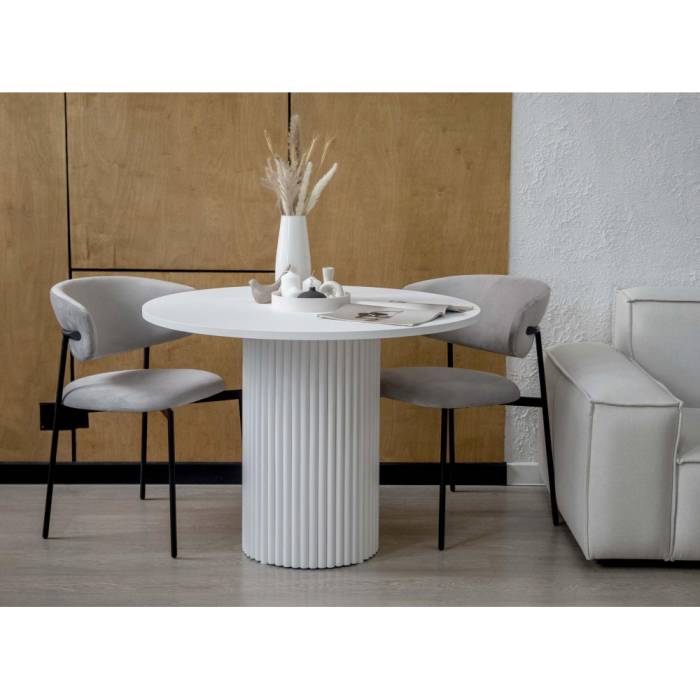 Обеденные столы, Стол Барел 110 (белые ноги)