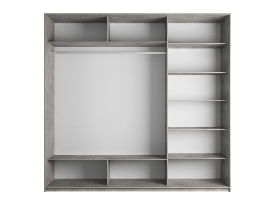 Шкафы-купе 3-х дверные, Шкаф-купе Прайм 3-х дверный Стекла хаки/Доводчики 180х57х230