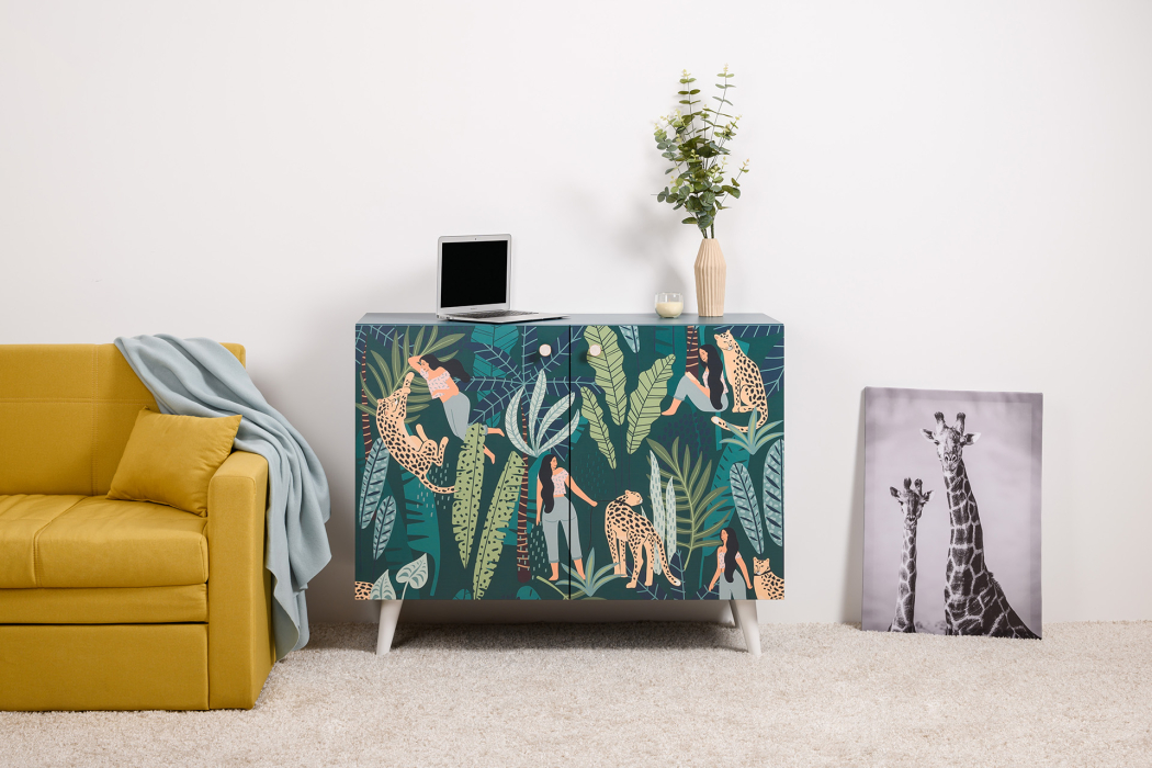 Комоды, Комод Либера 16.230.01, бензин, белый шагрень