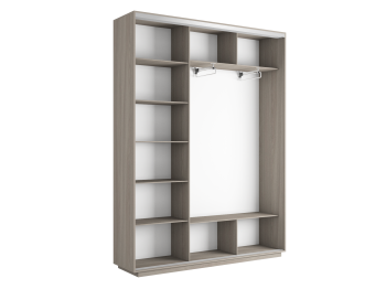 Шкаф-купе Экспресс Медиум (1 зеркало) трио 2200 x 2400 x 450