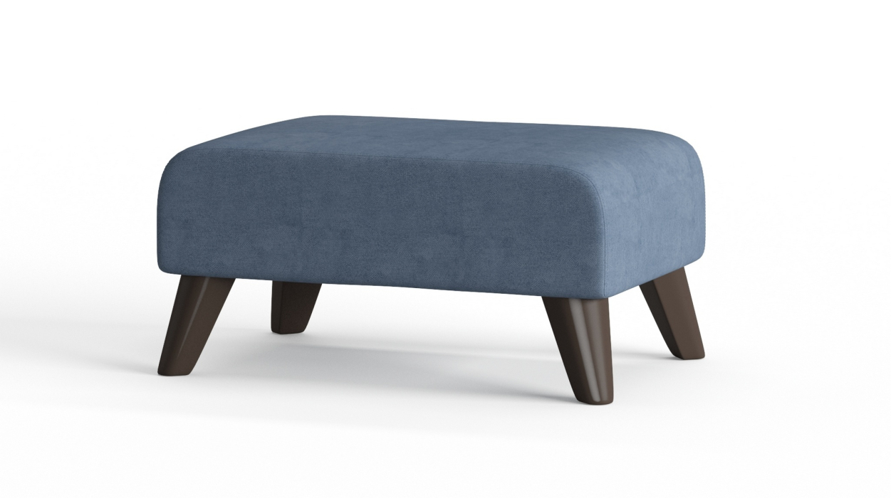 Пуф в прихожую, Пуф Барон на ножках, велюр