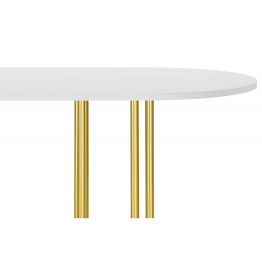 Стол Хьюго О 200 х 90 (золотые ноги)