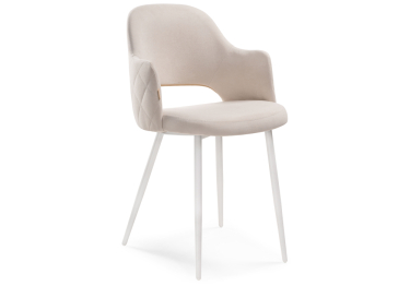 Стул Гутрид прошивка ромбы сзади (Белый)