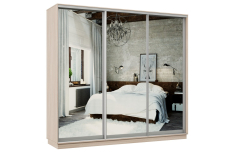 Шкафы-купе 3-х дверные, Шкаф-купе Премьер Лайт 57 (01;01;01) трехдверный