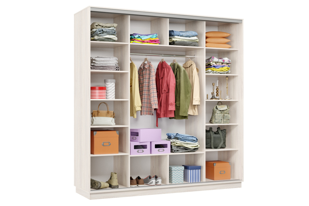 Шкафы-купе 3-х дверные, Шкаф-купе Премьер Лайт 36 (11;11;11) трехдверный