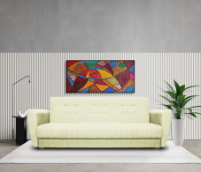 Диваны с ящиком для белья, Диван-кровать Лира , рогожка,140