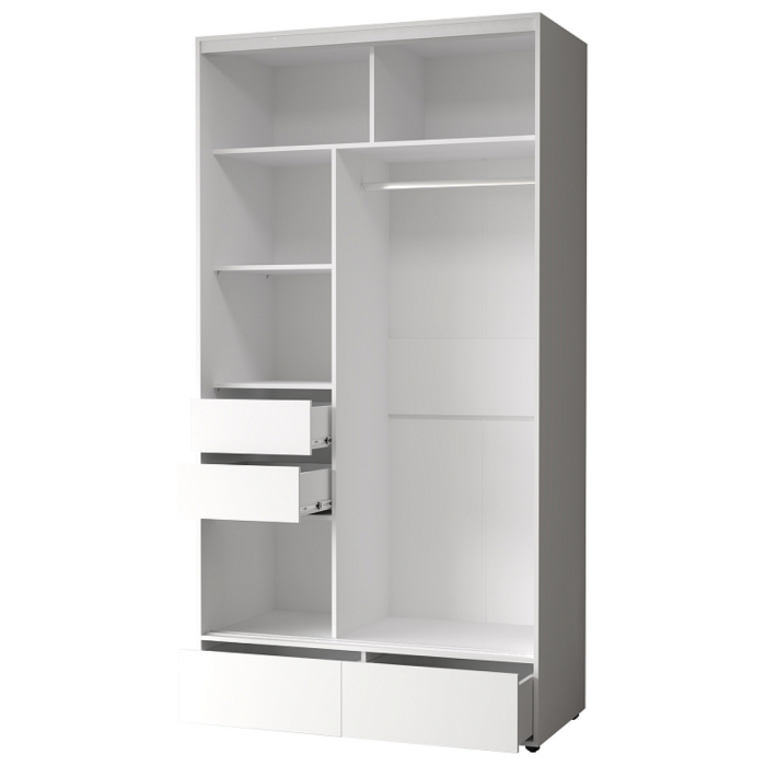 Шкафы-купе 2-х дверные, Шкаф-купе 2-дв  MOD 1200 лдсп/лдсп  (в2390*ш1232*г620)