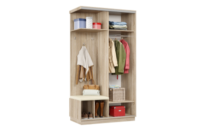 Прихожая Премьер 02 Лайт 05 Левая Мягкая