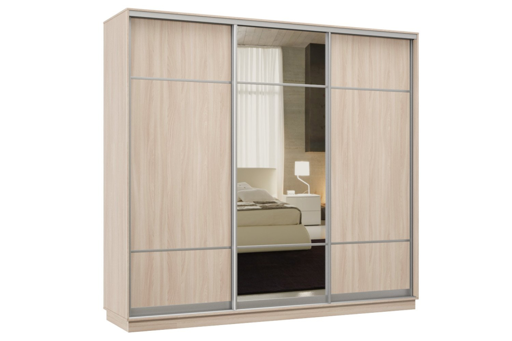 Шкафы-купе 3-х дверные, Шкаф-купе Премьер Лайт 60 (08;11;08) трехдверный