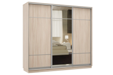 Шкафы-купе 3-х дверные, Шкаф-купе Премьер Лайт 60 (08;11;08) трехдверный