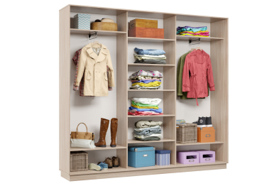 Шкаф-купе Премьер Лайт 55 (01;02;01) трехдверный