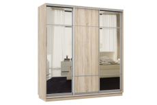 Шкафы-купе 3-х дверные, Шкаф-купе Премьер Лайт 54 (11;08;11) трехдверный