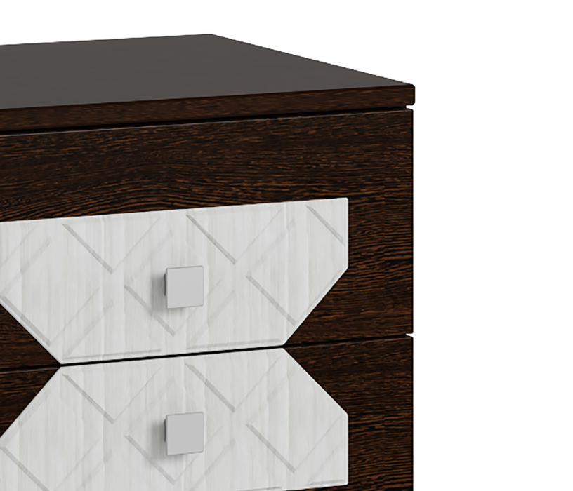 Прикроватные тумбы, ЛДСП Тумба прикроватная НИКОЛЬ Венге-Лиственница светлая