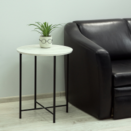 Стол журнальный БьютиСтайл 16 дуб дымчатый/черный