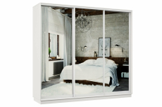 Шкафы-купе, Шкаф-купе Премьер 56 Белый