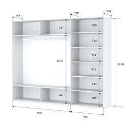 Шкаф-купе Прайм 3-х дверный Стекла фисташка/ДСП/Доводчики 180х57х230