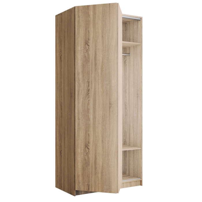 Шкафы распашные, Шкаф складной Е1 Локер ("Гармошка" с системой Push to Move/Левый)101х52,5х220 см