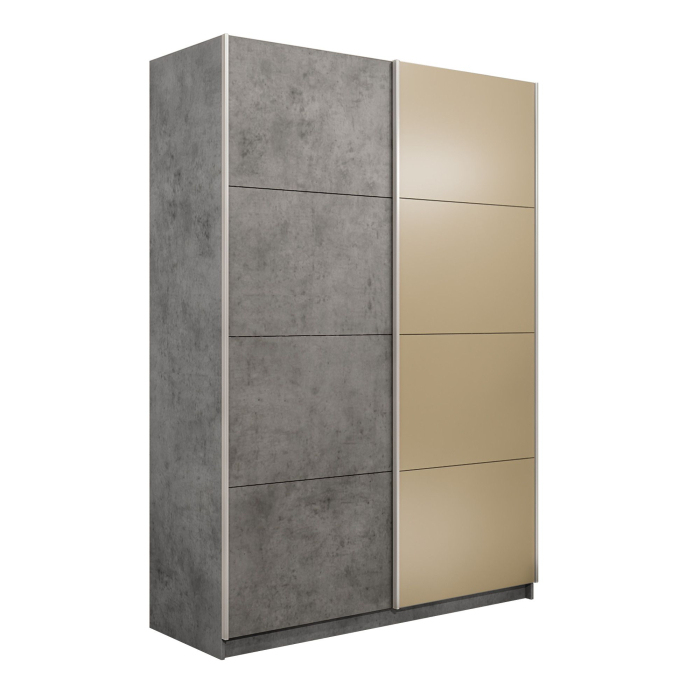 Шкафы-купе 2-х дверные, Шкаф-купе Прайм 2-х дверный ДСП/Стекло фисташка/Доводчики 120х57х230