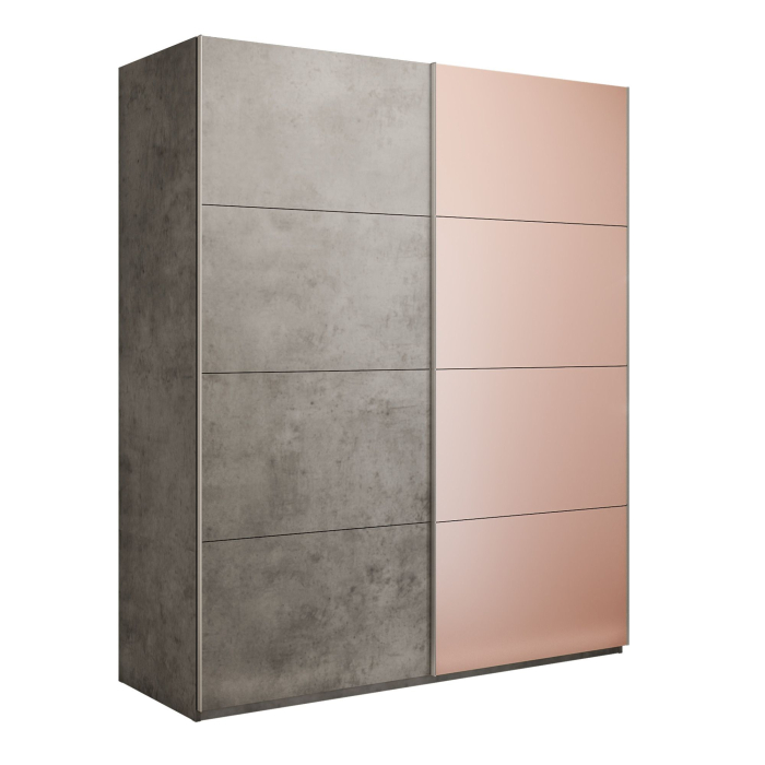 Шкафы-купе 2-х дверные, Шкаф-купе Эста 2-х дверный ДСП/Стекла пудра/Доводчик 160х66х240