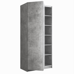 Шкаф складной Е1 Локер ("Гармошка" с системой Push to Move/Левый)101х52,5х220 см, с полками