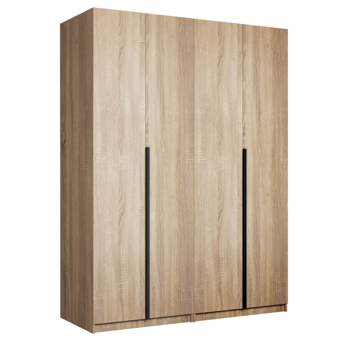 Шкафы распашные, Шкаф складной Е1 Локер ("Гармошка") 162х52.5х220 см,с полками и двумя модулями