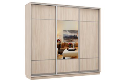 Шкаф-купе Премьер Лайт 55 (08;05;08) трехдверный