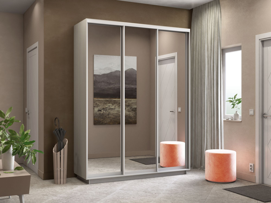 Шкафы-купе 3-х дверные, Шкаф-купе Экспресс Экспенс трио 2200 x 1800 x 450