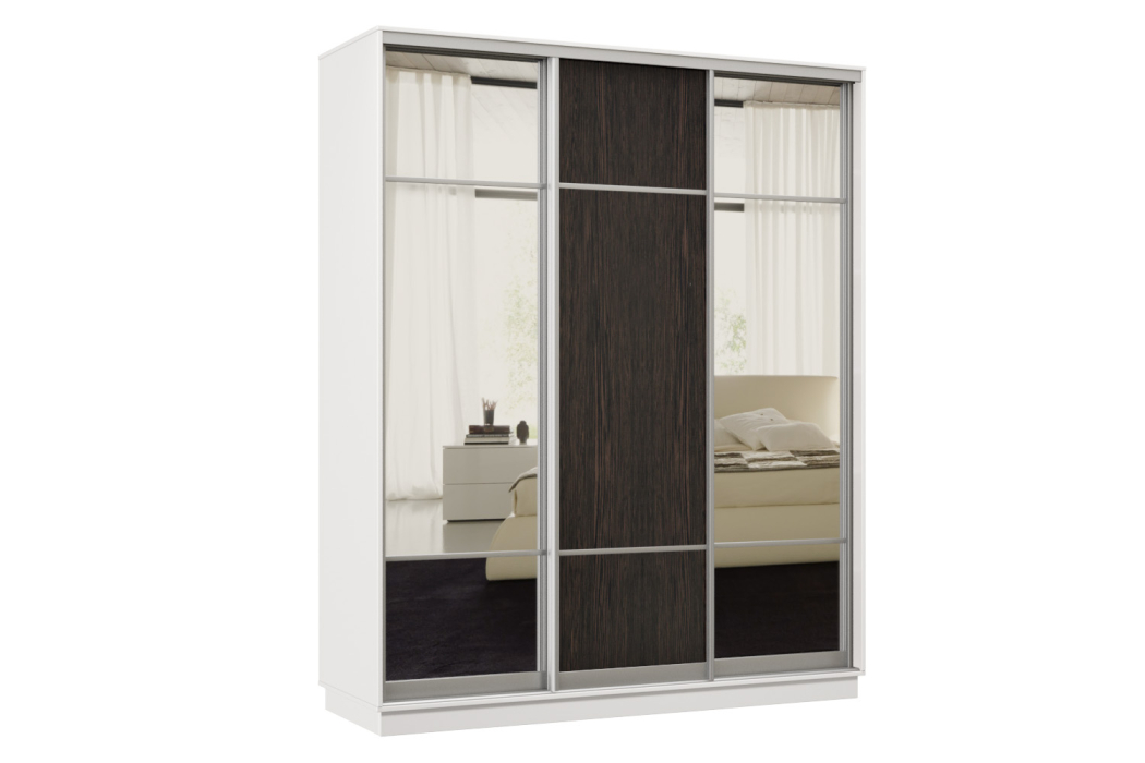 Шкафы-купе, Шкаф-купе Премьер Лайт 23 (11;08;11) трехдверный