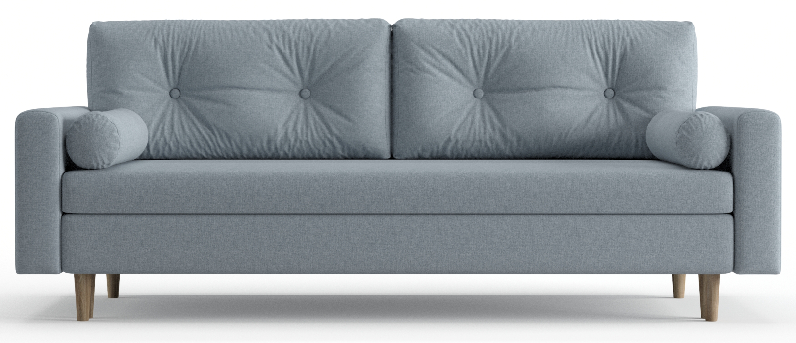 Диваны еврокнижки, Диван-кровать Таврида, пружинный блок, рогожка