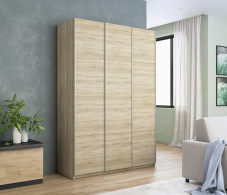 Шкафы-купе 3-х дверные, Шкаф Прайм трио ДСП 2300 х 1800 х 570