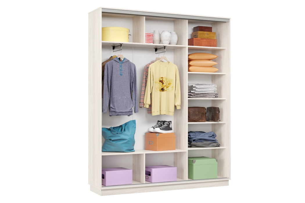 Шкафы-купе 3-х дверные, Шкаф-купе Премьер Лайт 23 (11;11;11) трехдверный