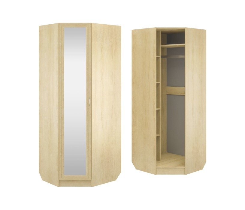 Угловые шкафы, Шкаф угловой ШК-1/5 с зеркалом