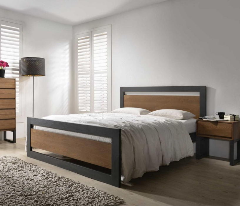 Кровати 160 см, Кровать в стиле лофт Чарльстон 1.6