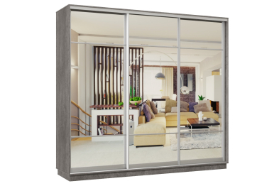 Шкаф-купе Премьер Лайт 59 (11;11;11) трехдверный