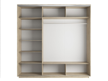 Шкаф-купе Экспресс 3-х дверный Фотопечать Квадрат Стекла 180х60х220