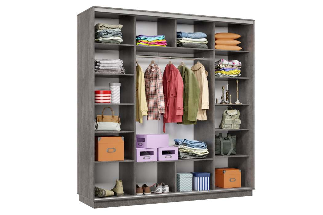 Шкафы-купе 3-х дверные, Шкаф-купе Премьер Лайт 34 (11;11;11) трехдверный