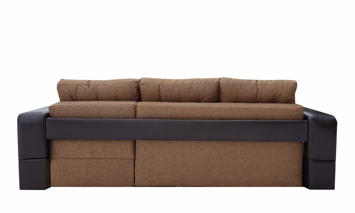 Диваны угловые, Диван угловой Манчестер 150 с подсветкой, правый, рогожка/экокожа