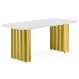 Деревянный стол Бавария 180*90 (золотые ноги)