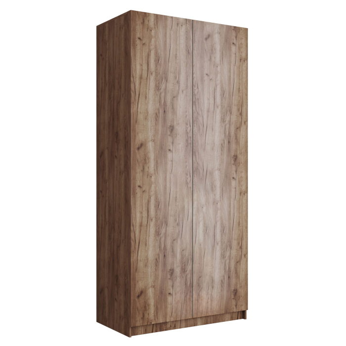 Шкафы распашные, Шкаф складной Е1 Локер ("Гармошка" с системой Push to Move/Левый)101х52,5х220 см, с полками и модулем