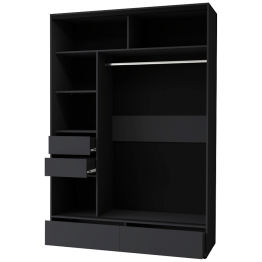 Шкаф-купе 2-дв  MOD 1600 зеркало/лдсп  (в2390*ш1600*г620)