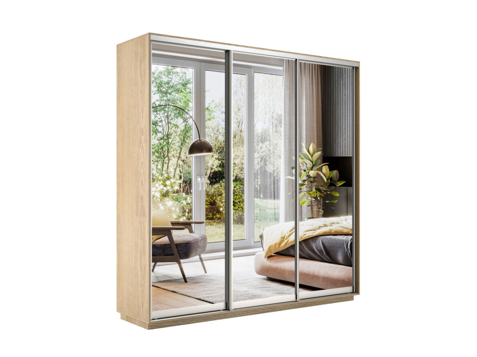 Шкафы-купе 3-х дверные, Шкаф-купе Экспресс Экспенс трио 2200 x 2400 x 450