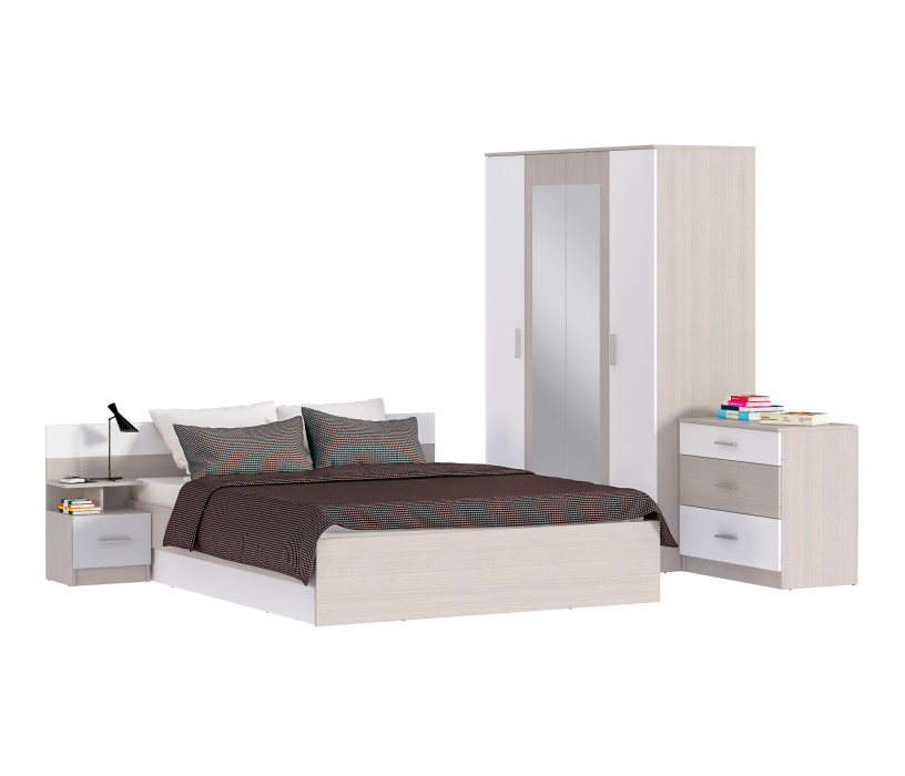 Спальные гарнитуры, Спальня Уют Авиньон/Белый