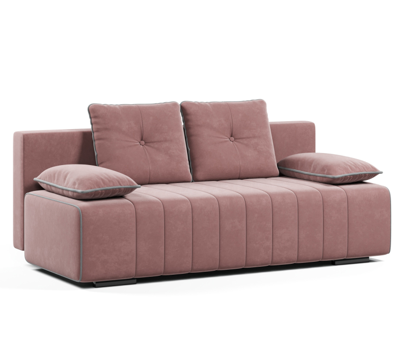 Диваны кровати со спальным местом, Диван-кровать прямой Лестер аккордеон-евро, велюр