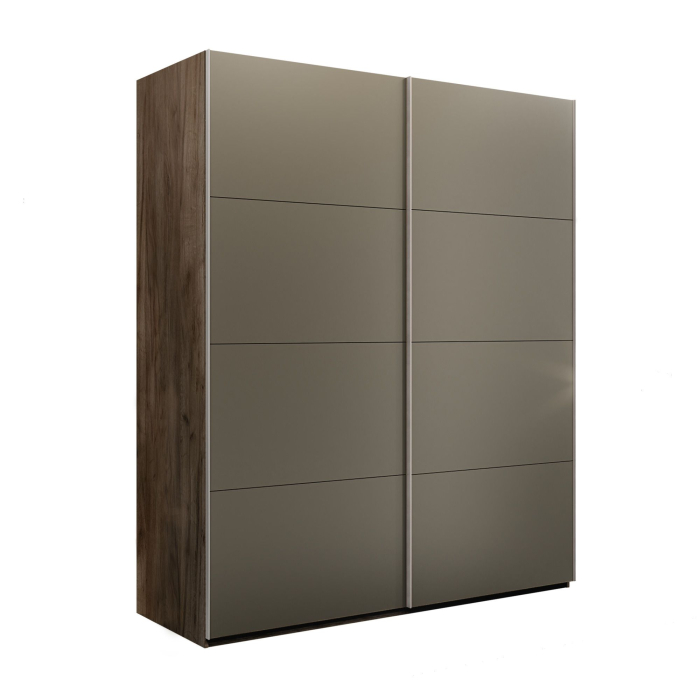 Шкафы-купе 2-х дверные, Шкаф-купе Эста 2-х дверный Стекла хаки/Доводчик 180х66х240