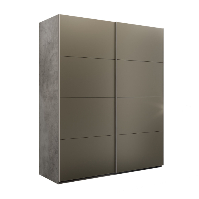 Шкафы-купе 2-х дверные, Шкаф-купе Эста 2-х дверный Стекла хаки/Доводчик 180х66х240