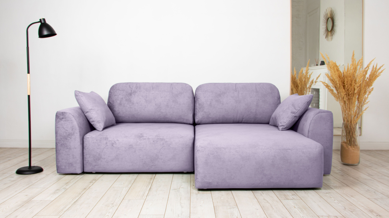 Диваны угловые в гостиную, Диван угловой Trump mini, велюр