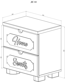 Тумба прикроватная ДримСтар ДС-14