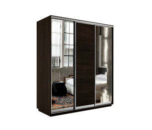 Шкаф-купе Экспресс Медиум (2 зеркала) трио 2400 x 2100 x 600
